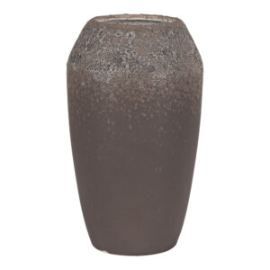 Vase aus Keramik, braun