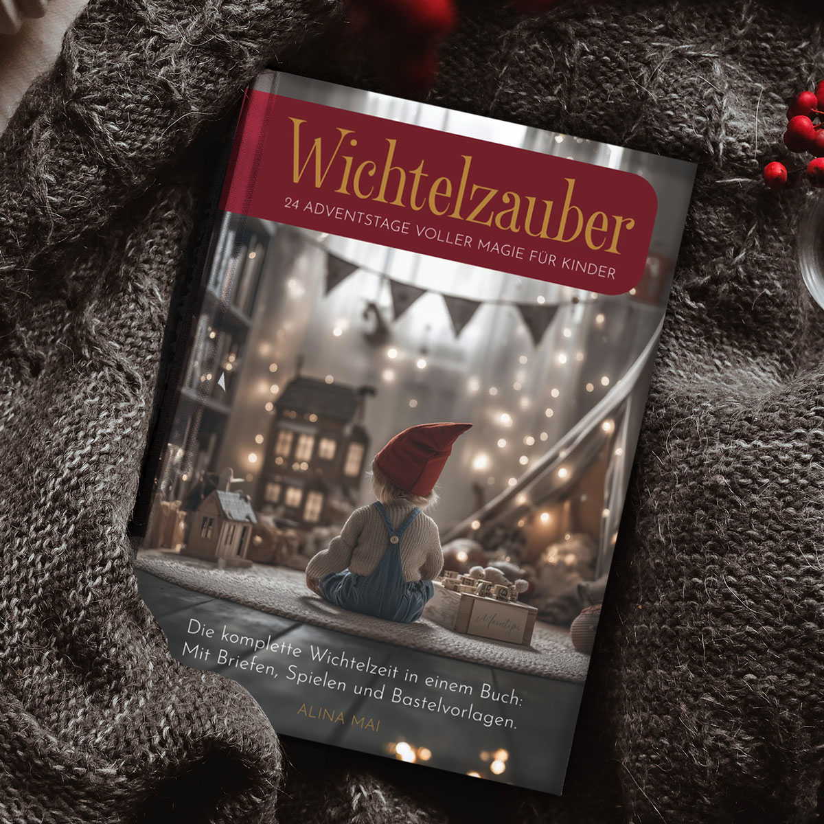 Wichtelzauber - 24 Adventstage voller Magie für Kinder: Wichtel-Komplett-Set mit Briefen, Spielen und Bastelvorlagen